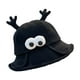 thumbnail image 4 of Divertido sombrero de pescador con ojos grandes, práctico gorro de playa, cómodo, adorable para el verano Negro, 4 of 8
