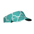 thumbnail image 1 of ZICANCN Sun Visors Hat for Women and Men, Green Teal Quatrefoil Beach Hats, Sports Hat for Golf Tennis Running, 1 of 7