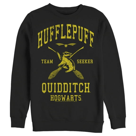 Men's Harry Potter Hufflepuff Quidditch Seeker  Sweatshirt Black Large