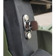 thumbnail image 2 of (Set of FIVE) BLACK Turn Button Fastener Soft Top Canvas Retainer Twist Clip WITH RIVETS for HMMWV Humvee M998 Universal Military Vehicles Stainless Steel Common Sense Fastener, 2 of 7