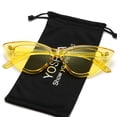 thumbnail image 3 of Gafas de sol YOSHYA Retro Vintage de ojo de gato estrecho para mujer, 3 of 6