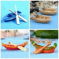 thumbnail image 4 of 1 SET Resin Craft Terrariums Dollhouse Accessories Fairy Garden Ornament Home Decorations Miniature Ship Boat Figurine Artificial Paddle TYPE 11, 4 of 8