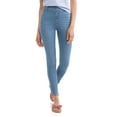 thumbnail image 3 of Time and Tru Women's Full Length Soft Knit Color Jeggings, 3 of 3