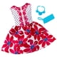 thumbnail image 1 of Barbie Fashions Complete Look - Floral Red Dress Barbie -, 1 of 1