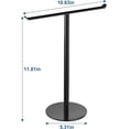 thumbnail image 6 of NIFFGAFF Towel Rack T-Shape Hand Holder for Bathroom, Headband and Lightweight Bathroom Racks, Kitchen Black Holder,Stainless Steel Waterproof Counter Organizer, 6 of 7