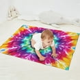 thumbnail image 2 of Colorful Rainbow Tie Dye Spiral Pattern Blanket,Comfortable Soft Flannel Throw Blanket,All Season,Warm Lightweight Blankets for Sofa Bed Couch Living Room Chair,30"x40", 2 of 4