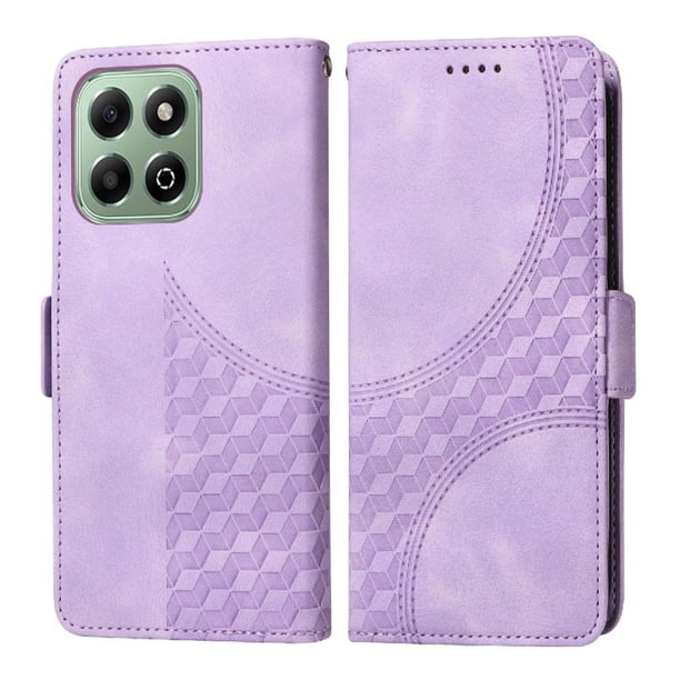Funda GANGXUN para Honor X6B 4G con diseño acolchado elegante, cuero PU, protección total y ajuste preciso