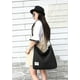 thumbnail image 4 of Bolso bandolera de lona grande estilo hobo para mujer, estilo vintage, informal, color negro, 4 of 5