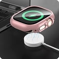 thumbnail image 3 of 2 Pack Case with Tempered Glass Screen Protector for Apple Watch SE(2023) Series 6/5/4/SE 40mm JZK Slim Guard Bumper Full Coverage Hard PC Protective Cover HD Ultra-Thin Cover for iWatch, 3 of 7