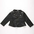 thumbnail image 7 of Mercatoo Kids Leather Zipper Outerwear Coat Short Jacket Coat for Boys Girls Lapel Jacket 3 to 6 Month Baby Girl Clothes, 7 of 7