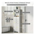 thumbnail image 4 of GDF Studio 67.3" Tall Storage Cabinet with 3 Drawers and Adjustable Shelves, MDF Board, White, 4 of 8