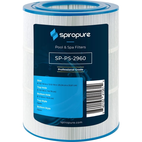 SpiroPure Replacement for Filbur FC-2960 Unicel C-9401 Pleatco PWW75-4 Waterway Plastics 817-0075 Hot Tub Spa Pool Filter Replacement Cartridge