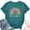 Green, variant on LUOGENLI Female T-shirts for Womens Women's Rainbow Preschool Teacher Printed T Shirt Short Sleeve Top Womens T-shirts Graphic Tees Funny Summer Clothes T-shirts for Women Graphic Tee Easter Black M
