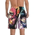 thumbnail image 3 of My Hero Academia Anime Men's Beach Shorts Swim Trunks Casual Quick Dry Board Shorts Swimwear with Mesh Lined and Pockets, 3 of 8
