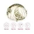 thumbnail image 5 of Kdxio Chickens Print Shower Cap for Women,Elastic and Reusable,Double Waterproof Layers Bathing Hat, 5 of 6
