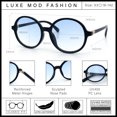 thumbnail image 5 of SA106 Vintage Style Oversized Round Retro Womens Sunglasses / Black - Blue, 5 of 7
