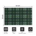 thumbnail image 5 of Green and Black Checkered Pattern Washable Non Slip Indoor Door Mat, Decorative Entry Rug for Entrance, Bedroom, Kitchen, Bathroom, 20"x32", 5 of 6