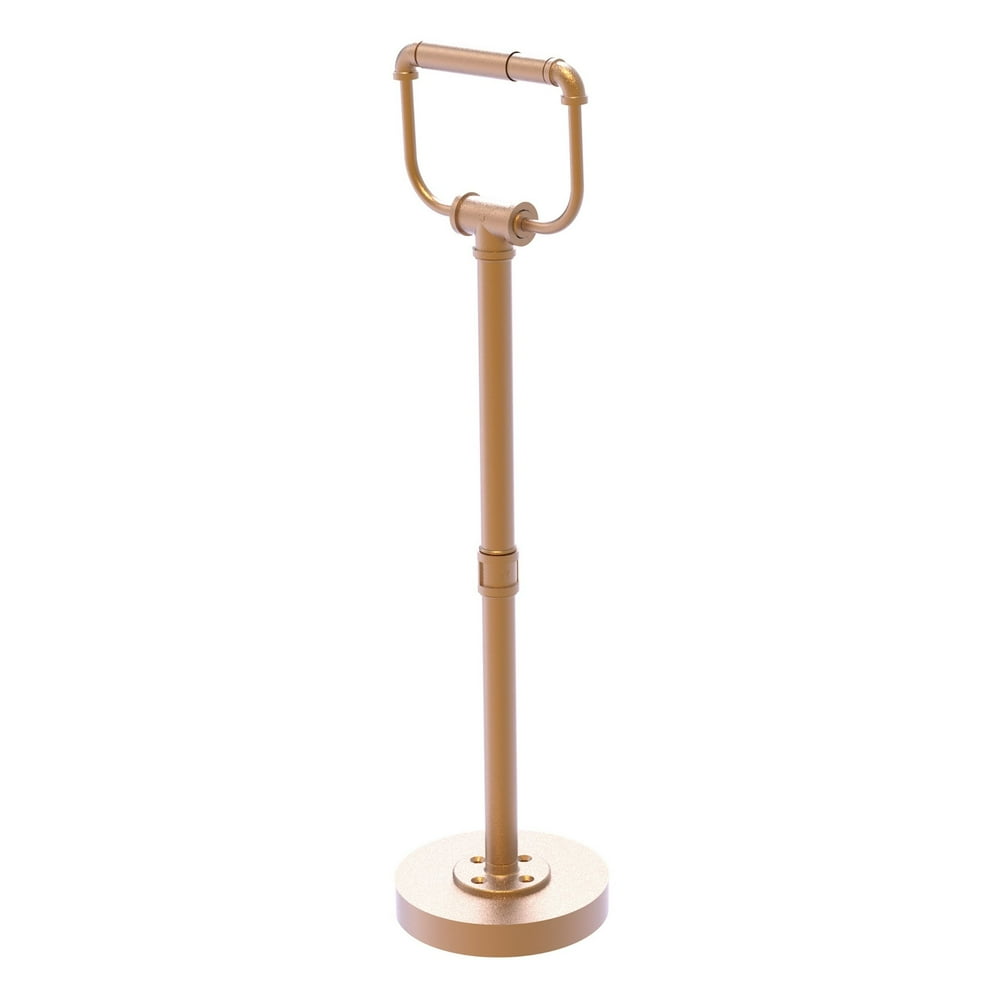 Pipeline Collection Free Standing Toilet Tissue Stand in Brushed Bronze