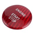 thumbnail image 2 of Start Stop Button Trim Engine Start Button Cover Engine Stop Cover Engine Start Button Decal Car Interior Decoration Carbon Fiber Engine Start Stop Button Cover Trim Fit For  B C E, 2 of 8