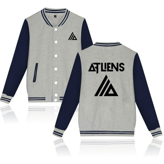 Atliens Merch Logo Baseball Jersey Unisex Fashion V-neck Button Long Sleeve Casual Jacket