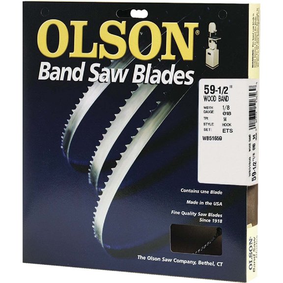 OLSON SAW Bandsaw Blade, 1/8 x 59.5-In., 14-TPI 51659