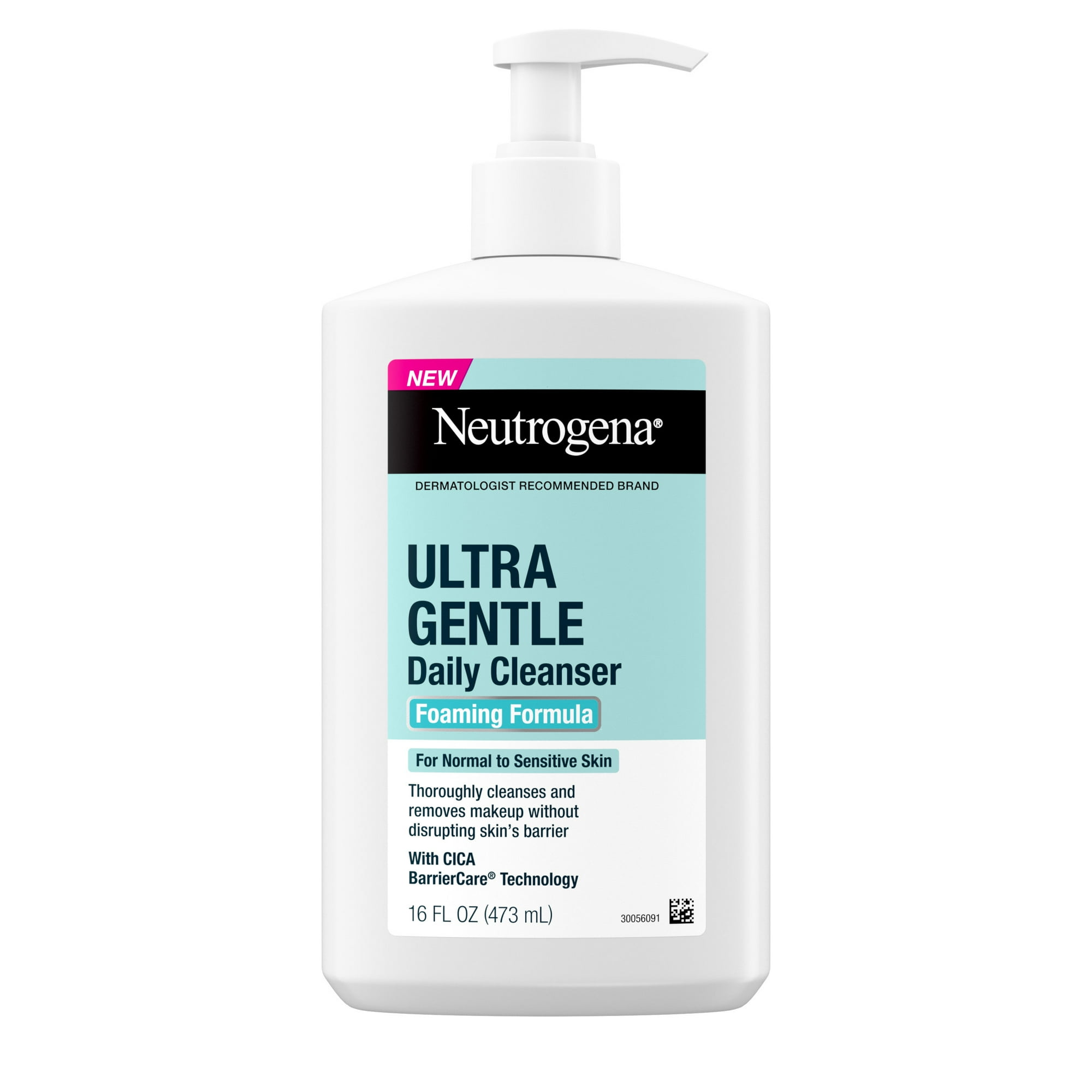 Neutrogena Ultra Gentle Daily Foaming Face Wash, Facial Cleanser, 16 fl. oz