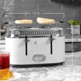 Russell Hobbs Retro Style 4Slice Toaster, White, TR9250WTR