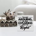 thumbnail image 6 of Zomyto 7x7 IN Humor Office Wooden Box Sign Sarcastic Office Decorations, 6 of 6