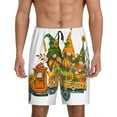 thumbnail image 2 of Daiia Thanksgiving Truck Mens Woven Stretch Pajama Short,Short Pajama Pants-4X-Large, 2 of 9