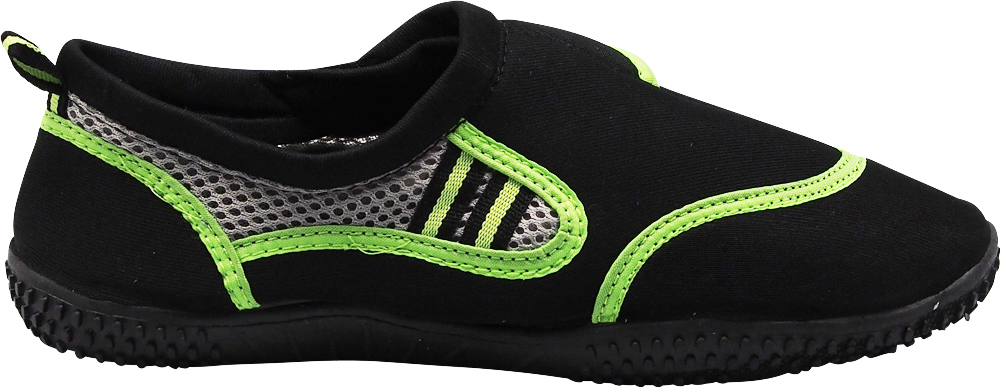 NORTY Mens Water Shoes Adult Male Beach Shoes Black Lime 10 - image 3 of 7