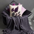 thumbnail image 2 of JWH 3D Handmade Decorative Lavender Pillow Cases for Bedding Sofa Couch Chair Decoration 18x18inch Purple, 2 of 9