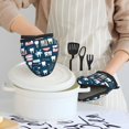 thumbnail image 6 of Pofeuu Dental Print Thickened Mini Silicone Oven Mitts Heat Resistant, Rubber Oven Mitt Gloves, Finger Pinch Grips, Pot Holder, Silicone Potholder, 6 of 7