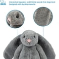 thumbnail image 4 of Juguete Interactivo de Conejito Best Pet Supplies Beige Gris Arrugado y Chirriante para Cachorros o, 4 of 6