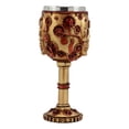 thumbnail image 2 of Ebros Gift Golden Age Steampunk Mechanical Gearwork Skull Face Wine Goblet Drink Chalice Cup Figurine 6oz, 2 of 4