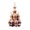 A, variant on Ruanlalo Christmas Tree Ornament Stacking Chicken/Coffee/Tennis Ball Christmas Ornament 2D Acrylic Hanging Decoration for Holiday Home Decor