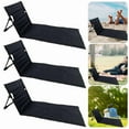 thumbnail image 2 of Foldable Camping Chair with Backrest Lightweight Folding Beach Chair No Legs Single Lazy Lounger for Garden Park Outdoor Tools, 2 of 9