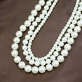 thumbnail image 3 of Yesbay Women Faux Pearl Charm Beaded Multilayer Long Necklace Jewelry Gift,White, 3 of 8