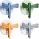 thumbnail image 1 of 4pcs Adhesive Wall Hooks 15kg(max), Removable Multifunction Dragonfly Hooks, Plastic Wall Hooks, 1 of 5