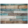 thumbnail image 2 of Area Rugs Indoor Non-Slip Rectangle Rug 2.7x5 Ft Modernism Impressionist Style Retro Wood Grain Rug Rubber Backing Floor Mats Non Shedding Home Decor Carpet for Entryway Living Room, 2 of 8