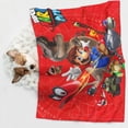 thumbnail image 5 of Lsque Mario Pattern Waterproof Throw Blanket Pet Blanket for Dogs & Indoor Cats, Washable - Shaggy Plush Calming Long Faux Fur & Velvet Dog Blanket -, 5 of 8
