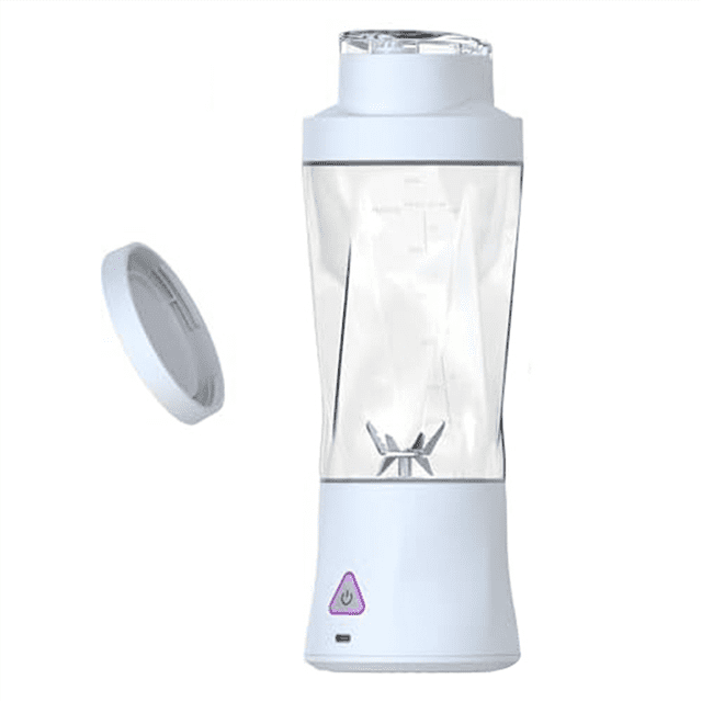 Portable Blender 700ML Travel Personal Size Blender for Juice Shakes Mini Fruit Juice Mixer USB Rechargeable White