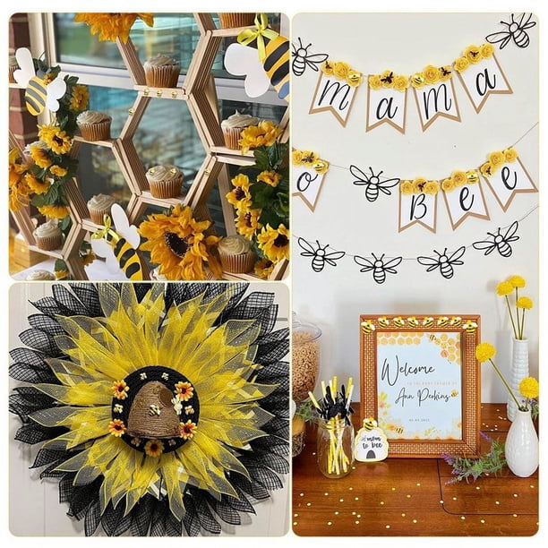 CCOZN 40 Piezas Diminutas Abejas De Resina, Diminutas Abejorros De Resina, Adornos De Abejorros Con Caja, Decoración De Abejas Para Manualidades, Manualidades, álbumes De Recortes, Fiesta, Decoración