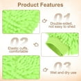 thumbnail image 4 of 4pcs Premium Chenille Microfiber Car Wash Mitts 9.8" x 7.9" Scratch Free Wash Gloves Absorbent Double Sided Plush Cleaning Drying Mitts for Car Washing Home Light Green, 4 of 7