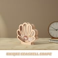 thumbnail image 2 of Versatile Seashell Shaped Wooden Display Case Tabletop Decoration Multi-Use Shadow Case Multi-Function Wood Seashell Modeling Box, 2 of 8