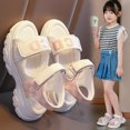 thumbnail image 4 of Sandalias para niñas, deportivas de verano, con punta abierta, suela blanda, zapatos de playa para niños, zapatos para niñas grandes, zapatos para estudiantes, 4 of 5