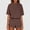 Brown, variant on Laipiong Womens 2 Piece Short Sets Lightweight Summer Casual Solid Tops and Shorts Suits Trendy Loose Fit Workout Outfits short sets for women 2 piece