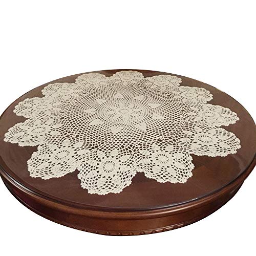 Laivigo New Handmade Crochet Lace Round Table Cloth Doilies Doily,31