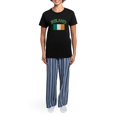 thumbnail image 4 of CafePress - Ireland Women's Dark Pajamas - Women's Short Sleeve Print T-Shirt and Pants Dark Cotton Pajama Set, 4 of 7