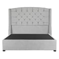 thumbnail image 2 of Box Base Cama Matrimonial+Cabecera Sitka Plata+Almohada Oso 2+Sabanas Basic, 2 of 8