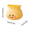 thumbnail image 3 of EGNMCR Storage Containers Cute Smileys Face Storage Box Creatives Paste Wall Mounted Refrigerator Magnetic Suction Money Bag Magnetic Suction Refrigerator Storage Box Plastics storage boxs, 3 of 6